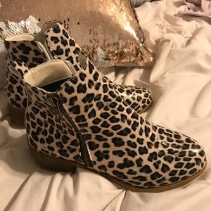 Cheetah print boots